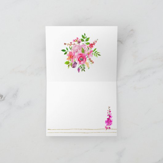 Gevouwen dank bedankkaart (Binnen)