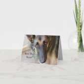 Gevouwen dank bedankkaart (Voorkant)