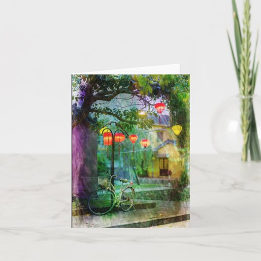 Gevouwen dank bedankkaart (Voorkant)