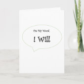 Gevouwen dank bedankkaart (Voorkant)