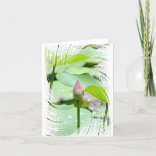 Gevouwen dank bedankkaart