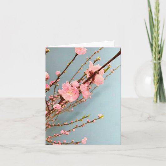 Gevouwen dank bedankkaart (Voorkant)