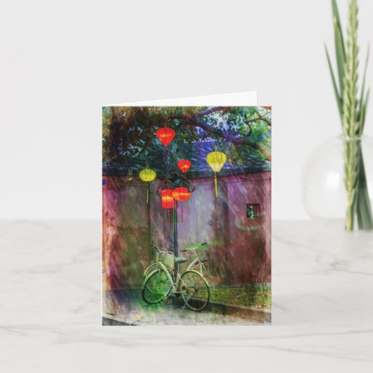 Gevouwen dank bedankkaart (Voorkant)