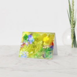 Gevouwen dank bedankkaart