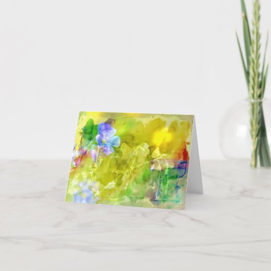 Gevouwen dank bedankkaart (Voorkant)