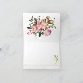 Gevouwen dank bedankkaart (Binnen)