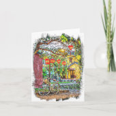 Gevouwen dank bedankkaart (Voorkant)