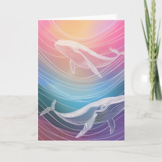 Gevouwen dank bedankkaart (Voorkant)