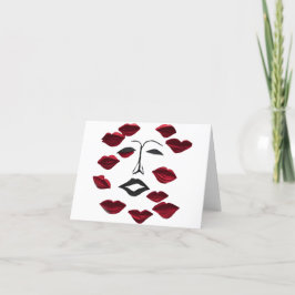 Gevouwen dank bedankkaart