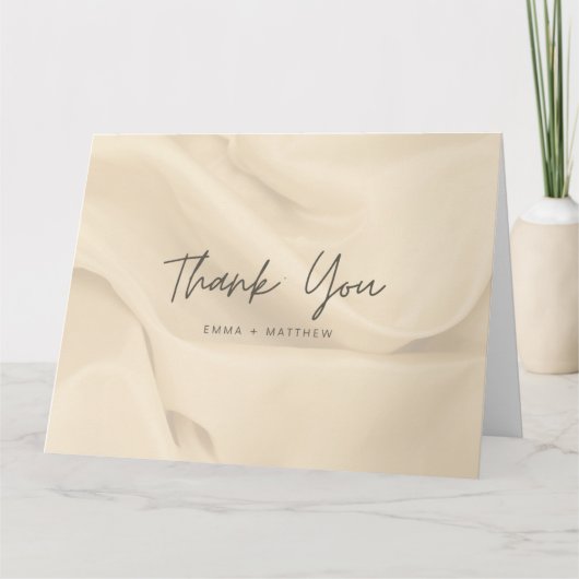 Gevouwen dank bedankkaart (Voorkant)