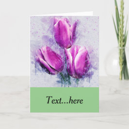 Gevouwen dank bedankkaart