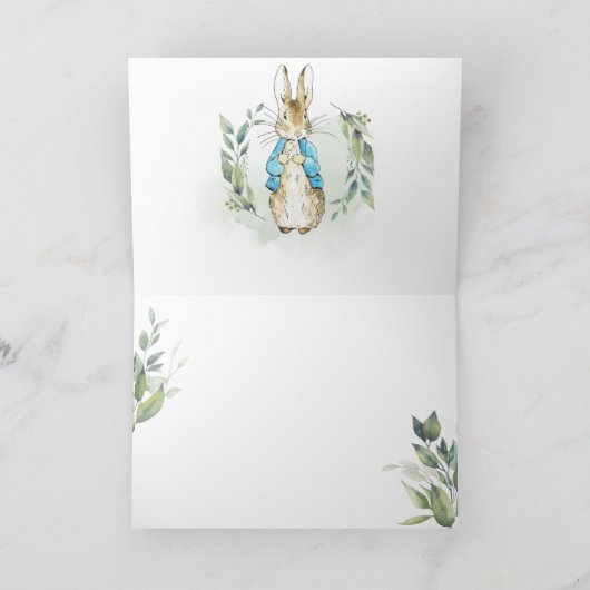 Gevouwen dank bedankkaart (Binnen)