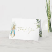 Gevouwen dank bedankkaart (Voorkant)