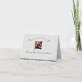 Gevouwen dank bedankkaart (Voorkant)