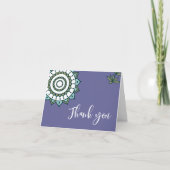 Gevouwen dank bedankkaart (Voorkant)