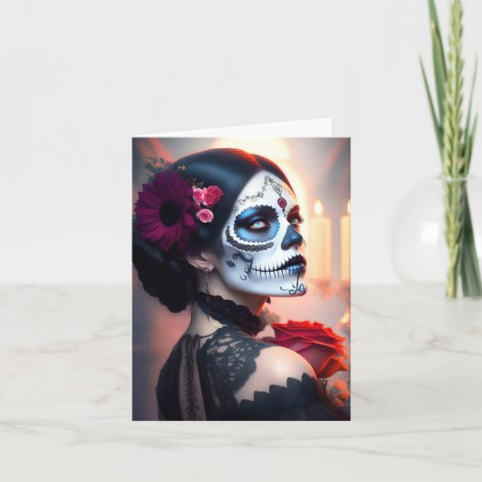 Gevouwen dank bedankkaart (Voorkant)