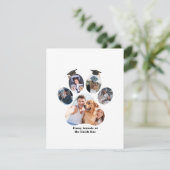 Gevouwen dank feestdagenkaart (Staand voorkant)