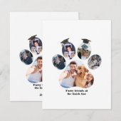 Gevouwen dank feestdagenkaart (Voorkant / Achterkant)