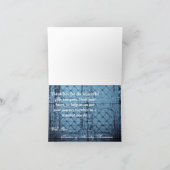 Gevouwen dank je creditcard Rustic Tin Panel Ceili Bedankkaart (Binnen)