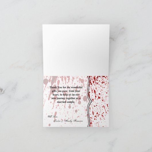 Gevouwen dank je kaart Bloedplaatje Vampire Gothi (Binnen)