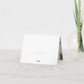 GEVOUWEN DANK U bar mitswa gouden ster donkerblauw Bedankkaart (Achterkant)