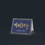 GEVOUWEN DANK U bar mitzvah goud marine blauw MURR Bedankkaart<br><div class="desc">*** Neem contact met mij op voor een aangepaste gouden naam zoals "murray" Een modern, eenvoudig ontwerp voor een BEDANKKAART Setup als een sjabloon het is eenvoudig voor u om uw eigen gegevens toe te voegen, of druk op de knop aanpassen en u kunt tekst, lettertypen, maten etc. toevoegen of...</div>