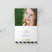 GEVOUWEN DANK U bat mitswa gouden ster koninklijk  Bedankkaart (Binnen)