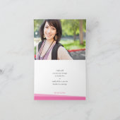 GEVOUWEN DANK U eenvoudige moderne gewaagde hoeken Bedankkaart (Binnen)