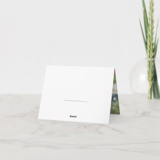 GEVOUWEN DANK U eenvoudige moderne gewaagde hoeken Bedankkaart (Achterkant)