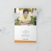 GEVOUWEN DANK U eenvoudige moderne vet fel sinaasa Bedankkaart (Binnen)