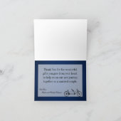 Gevouwen dank u kaarden de Dubbele Fiets van de Bedankkaart (Binnen)