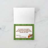 Gevouwen dank u kaarden Groen All Star Bedankkaart (Binnen)