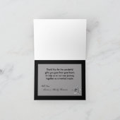 Gevouwen dank u kaarden het Ketting van de Juwelen Bedankkaart (Binnen)