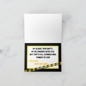 Gevouwen dank u kaart constructie (Binnen)