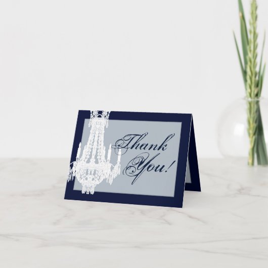 Gevouwen dank u kaart kristallen kroonluchter Glit (Voorkant)