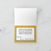 Gevouwen dank u kaart LEGERJURK GROEN UNIFORM (Binnen)