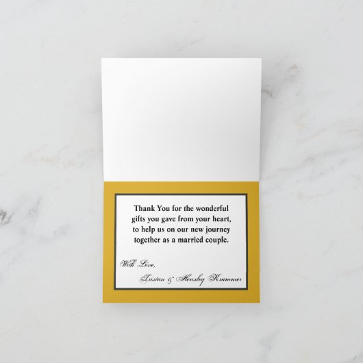 Gevouwen dank u kaart LEGERJURK GROEN UNIFORM (Binnen)