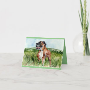 Gevouwen dank u kaart redding bokser, Bentley