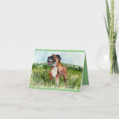 Gevouwen dank u kaart redding bokser, Bentley (Voorkant)