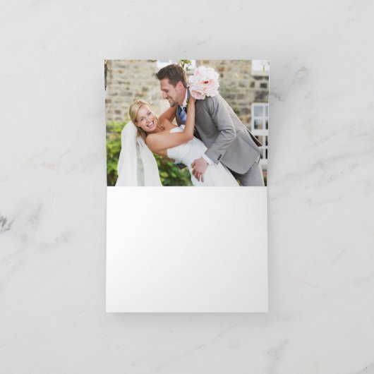 GEVOUWEN DANK U mini spot confetti gouden munt Bedankkaart (Binnen)