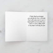 Gevouwen Dank u Wenskaart Kaart (Binnen)