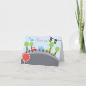 Gevouwen de Auto's van het Gezoem van het gezoem Bedankkaart (Voorkant)