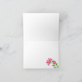 Gevouwen de TUIN van het LIEVEHEERSBEESTJE dankt u Bedankkaart (Binnen)