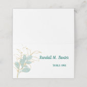 Gevouwen eSort Place Card Plaatskaartje (Buitenkant ongevouwen)