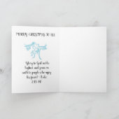 Gevouwen feestdag Kaart: Angels Glory naar onze sp Feestdagen Kaart (Binnen)