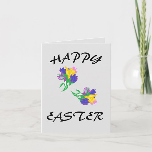 Gevouwen feestdag Kaart: Paaslilies Feestdagen Kaart (Voorkant)