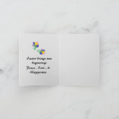 Gevouwen feestdag Kaart: Paaslilies Feestdagen Kaart (Binnen)