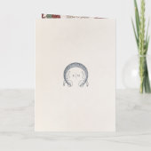 Gevouwen Folie Dank u kaart Art Nouveau (Achterkant)