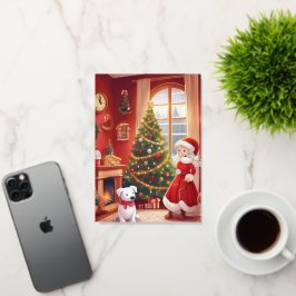 Gevouwen Folie kerst Kaart