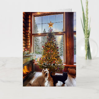 Gevouwen Folie kerst Kaart